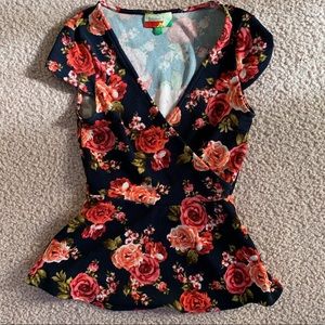 Fervour Floral Peplum Top